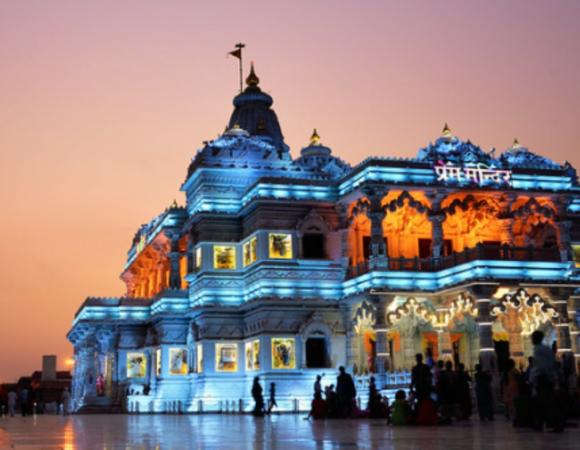 Delhi To Prem Mandir Distance By Road, Bus, Train, Car and Bike